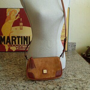 Dooney & Bourke Suede Leather Crossbody Shoulder Bag Purse NWOT